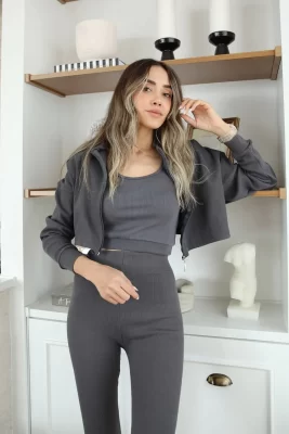 Tayt Crop Top Kombinleri 3 tayt crop