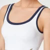 Beyaz Bra Pilates Üst 9 Beyaz Lacivert 1