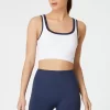 Beyaz Bra Pilates Üst 8 Beyaz Lacivert 3